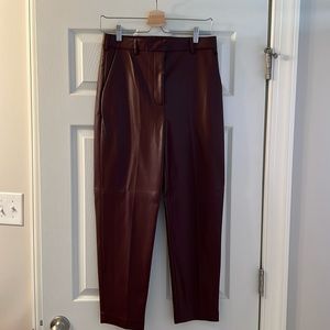 French Connection faux leather trouser